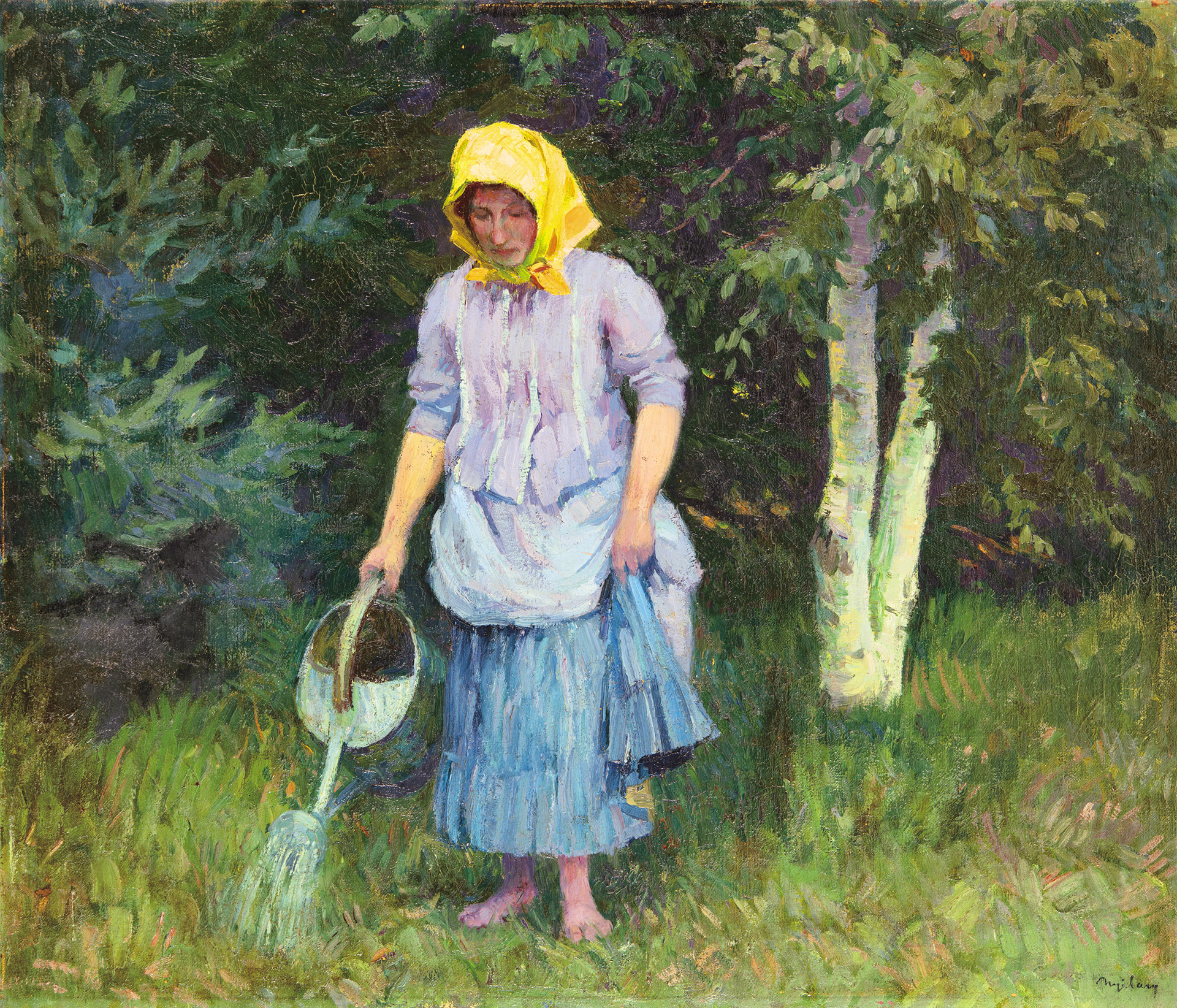 Nyilasy Sándor (1873-1934) Woman with Watering Can, around 1911
