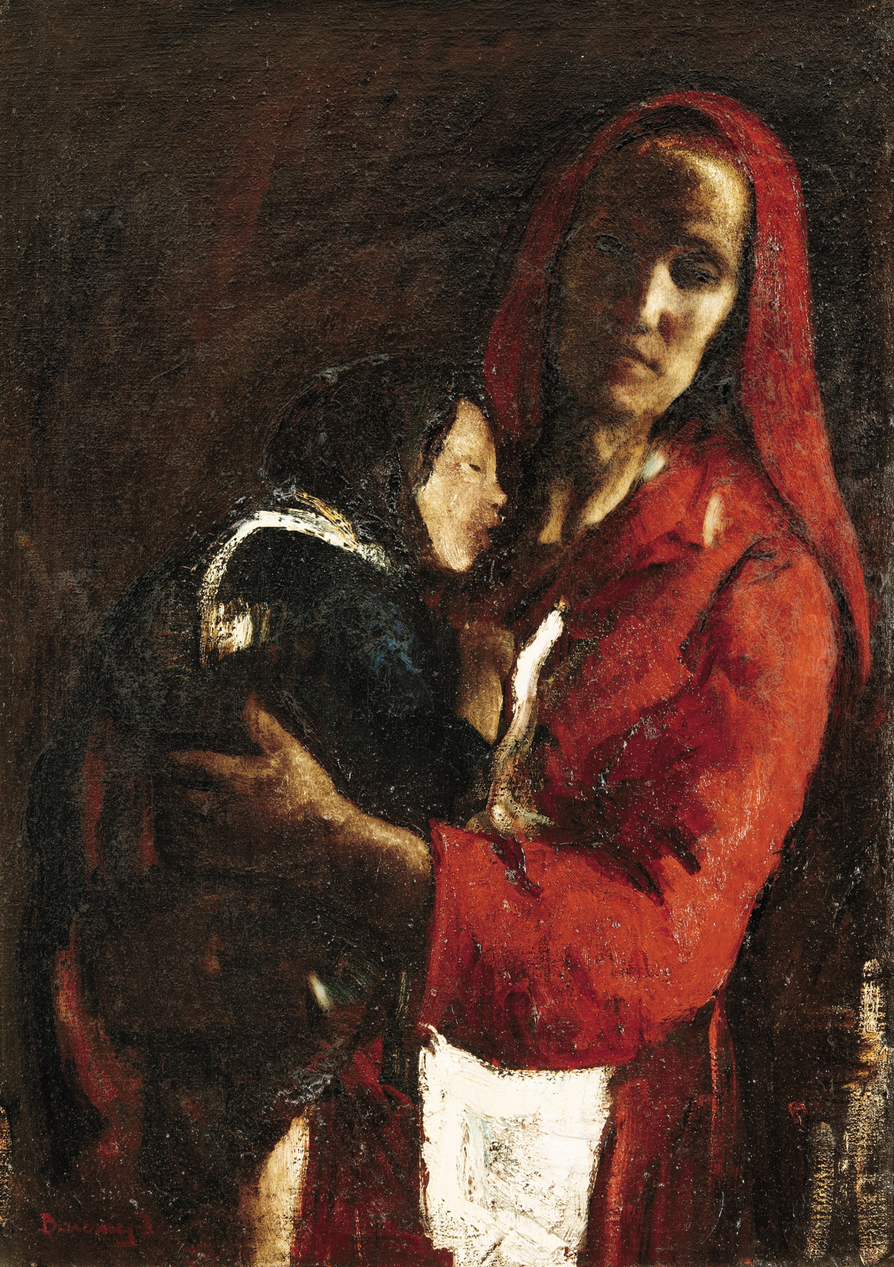 Barcsay Jenő (1900-1988) Mother with Child, around 1924