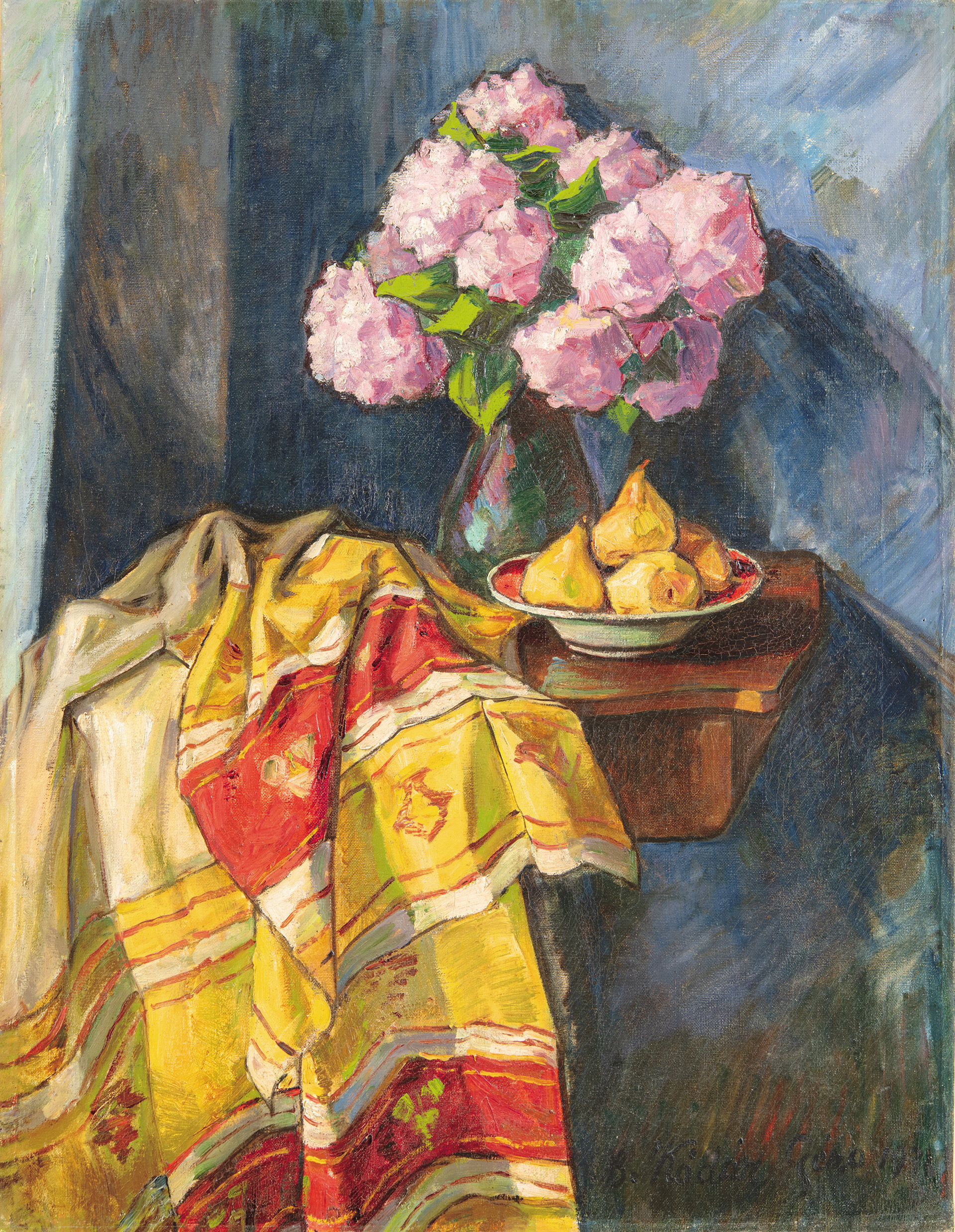 Kádár Géza (1878-1952) Asters and Pears, 1931