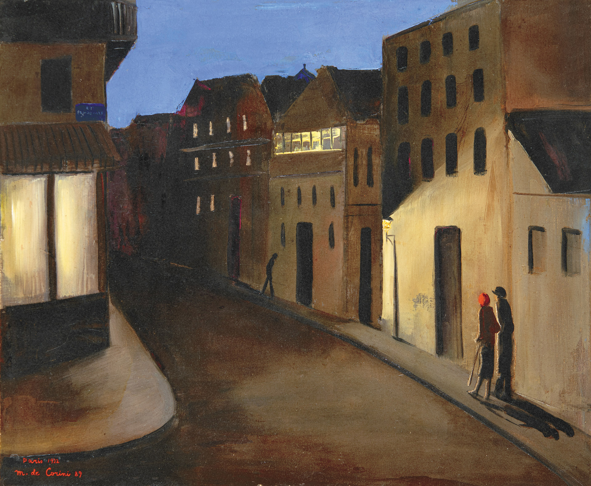 Corini Margit (1897-1982) Parisian Street, 1932
