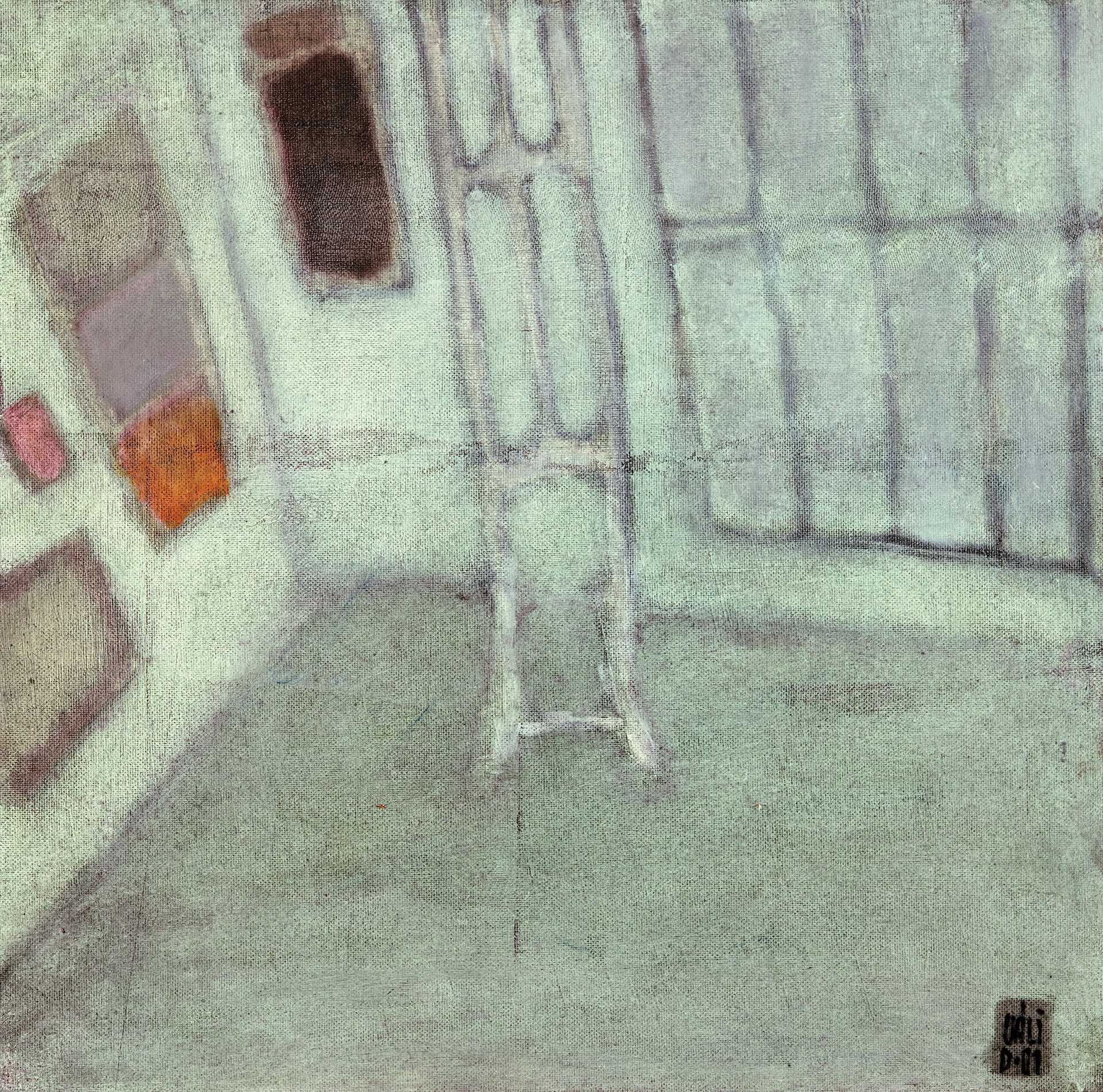 Váli Dezső (1942-) Atelier before Work, (A/01/01), 2001