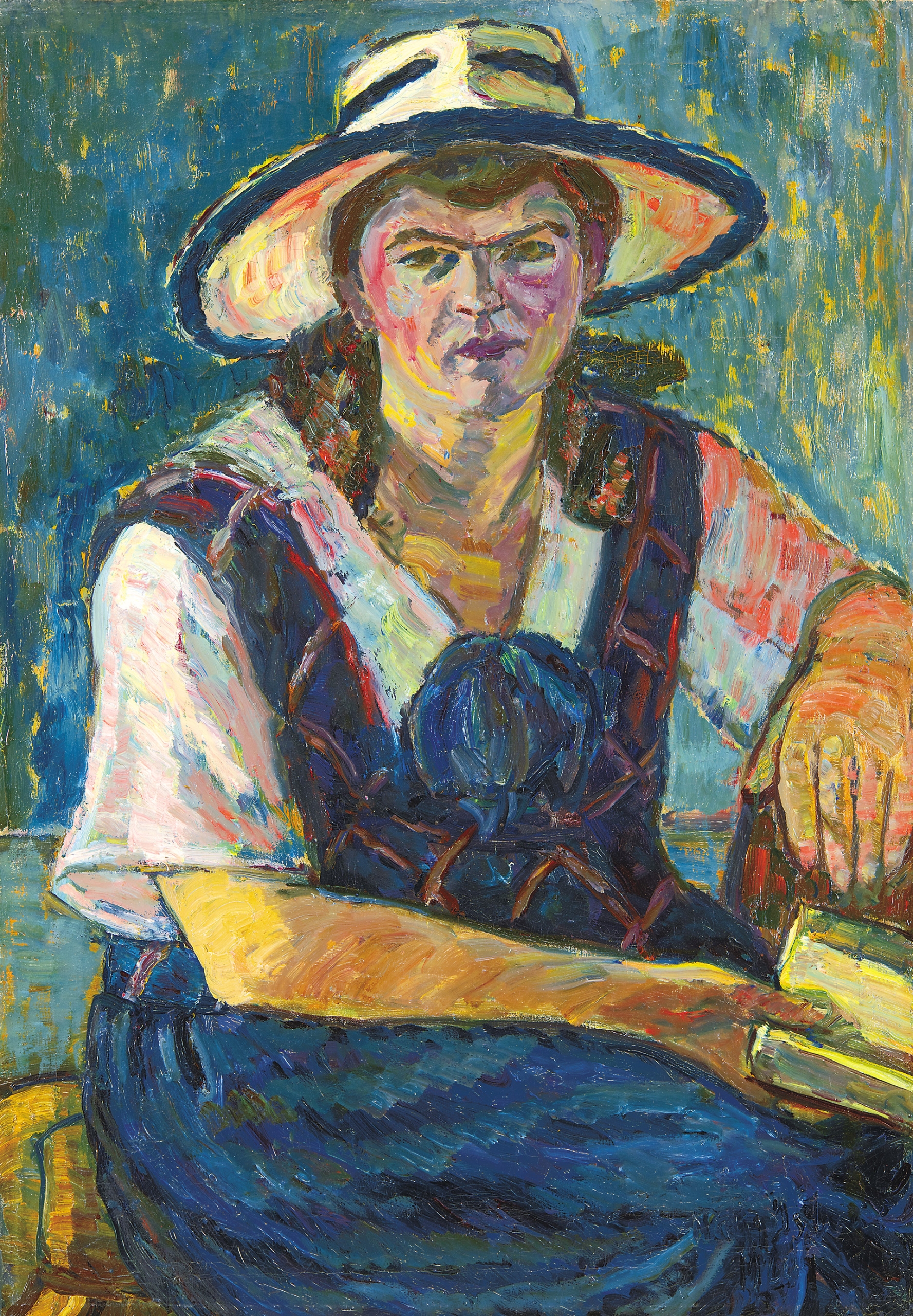 Nagy István (1873-1937) Girl in Yellow Hat, 1920