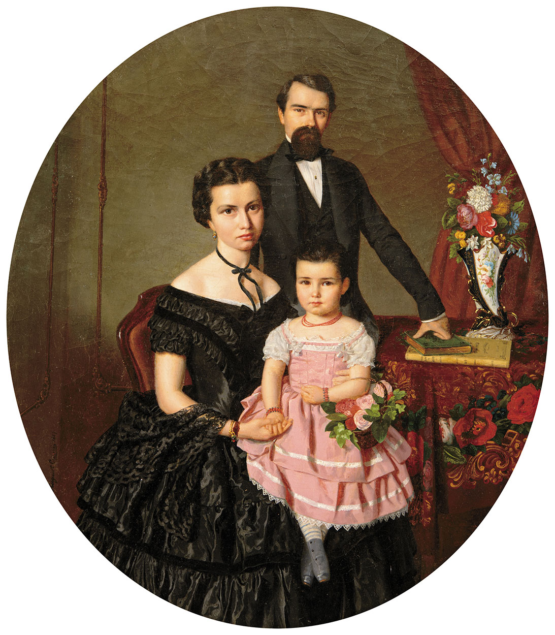 Canzi Ágost (1808-1866) The Wabrosch Family, 1857