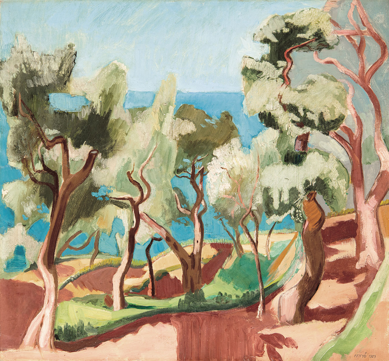 Fenyő György (1904-1978) Mediterranean View, 1929
