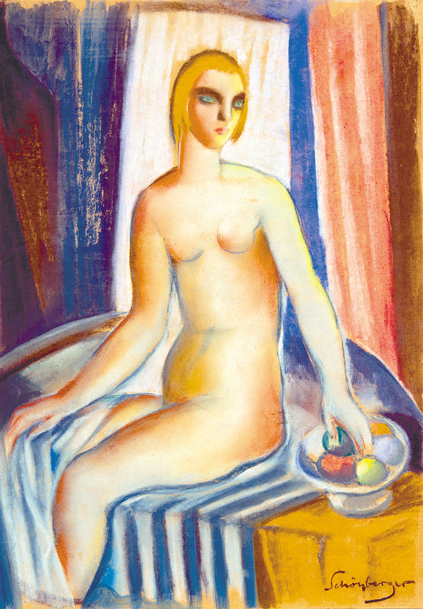 Schönberger Armand (1885-1974) Nude with Fruits