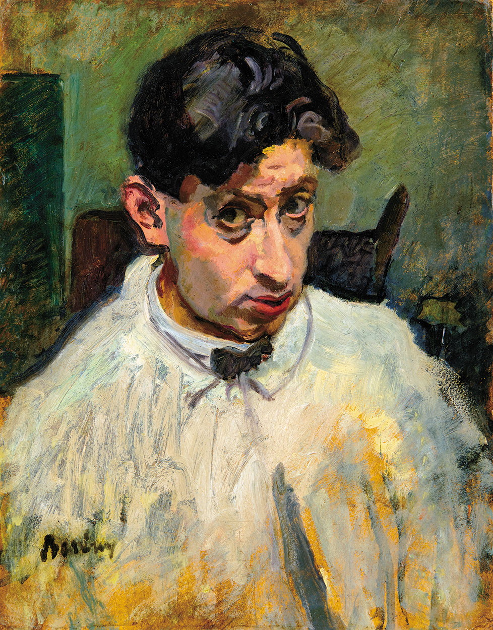 Berény Róbert (1887-1953) Self-portrait studium, presumably around 1906