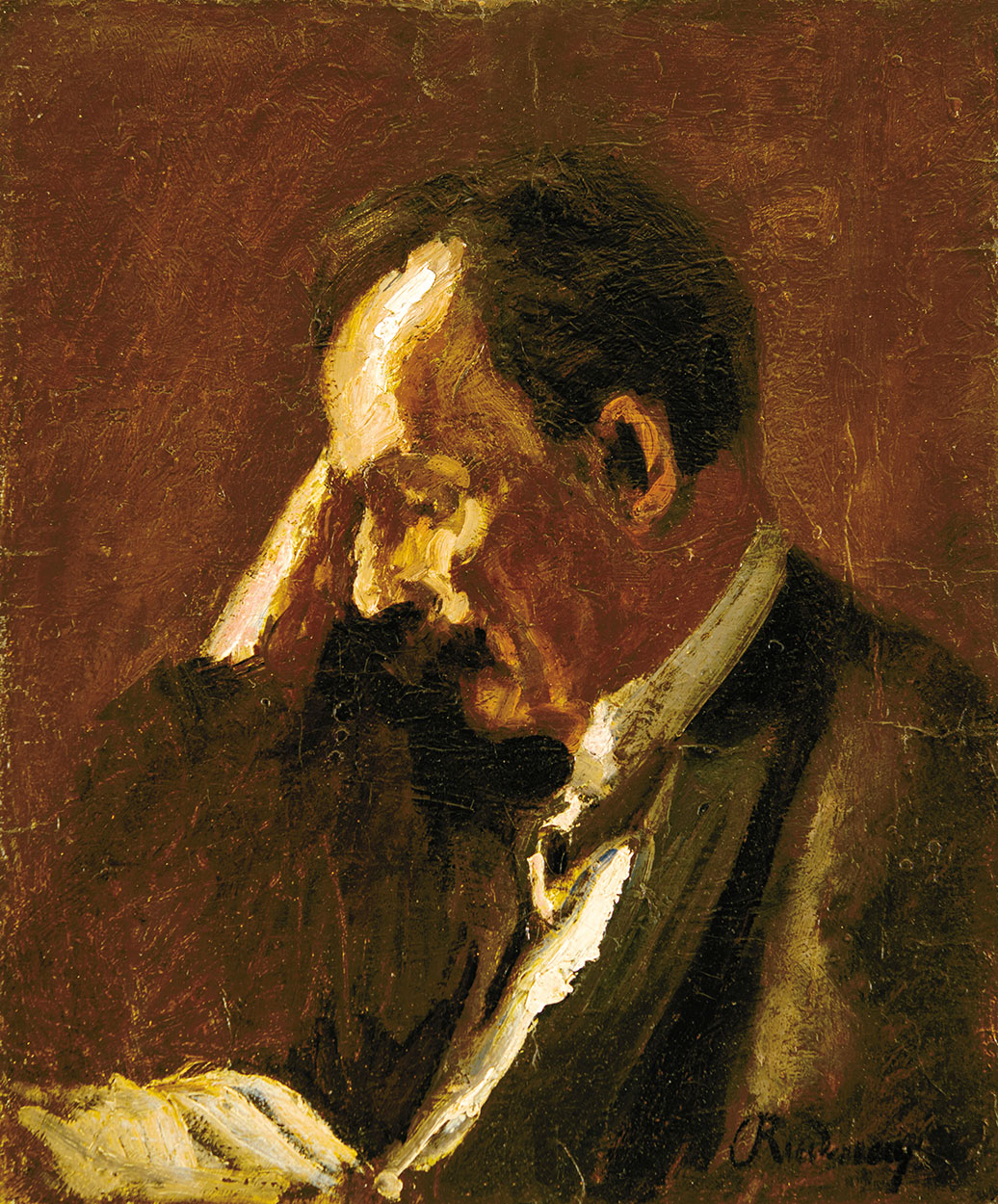 Rudnay Gyula (1878-1957) Man reading (Mihály Babits?), between 1914-1920