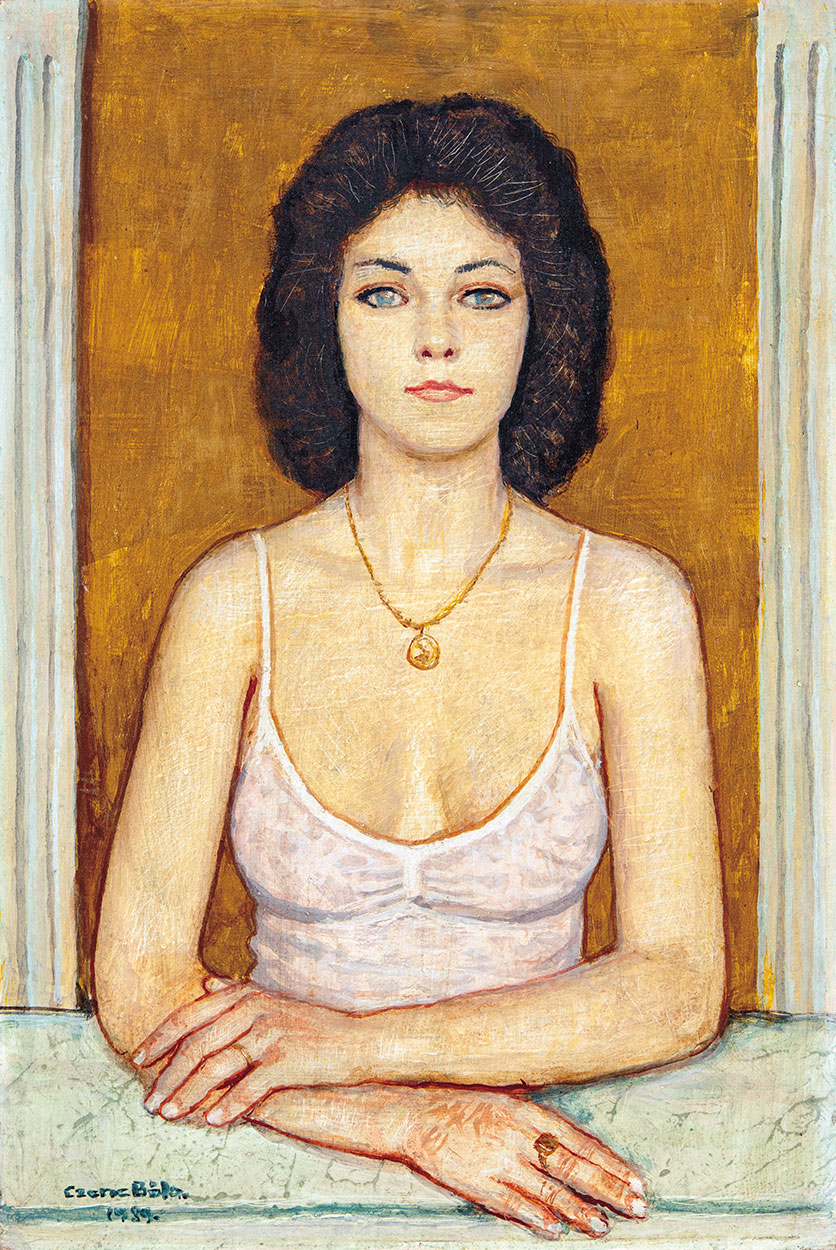 Czene Béla (1911-1999) Portrait of a Woman, 1989