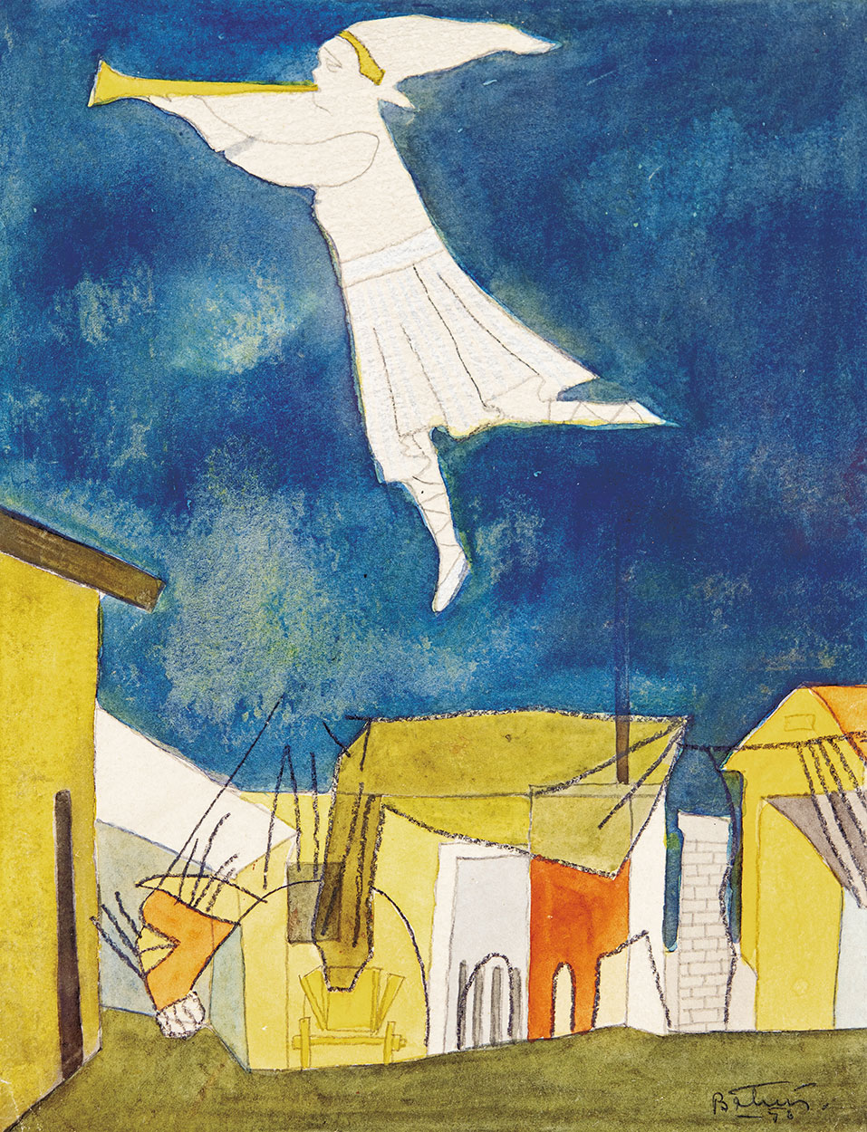 Bálint Endre (1914-1986) Angel's Message, 1956