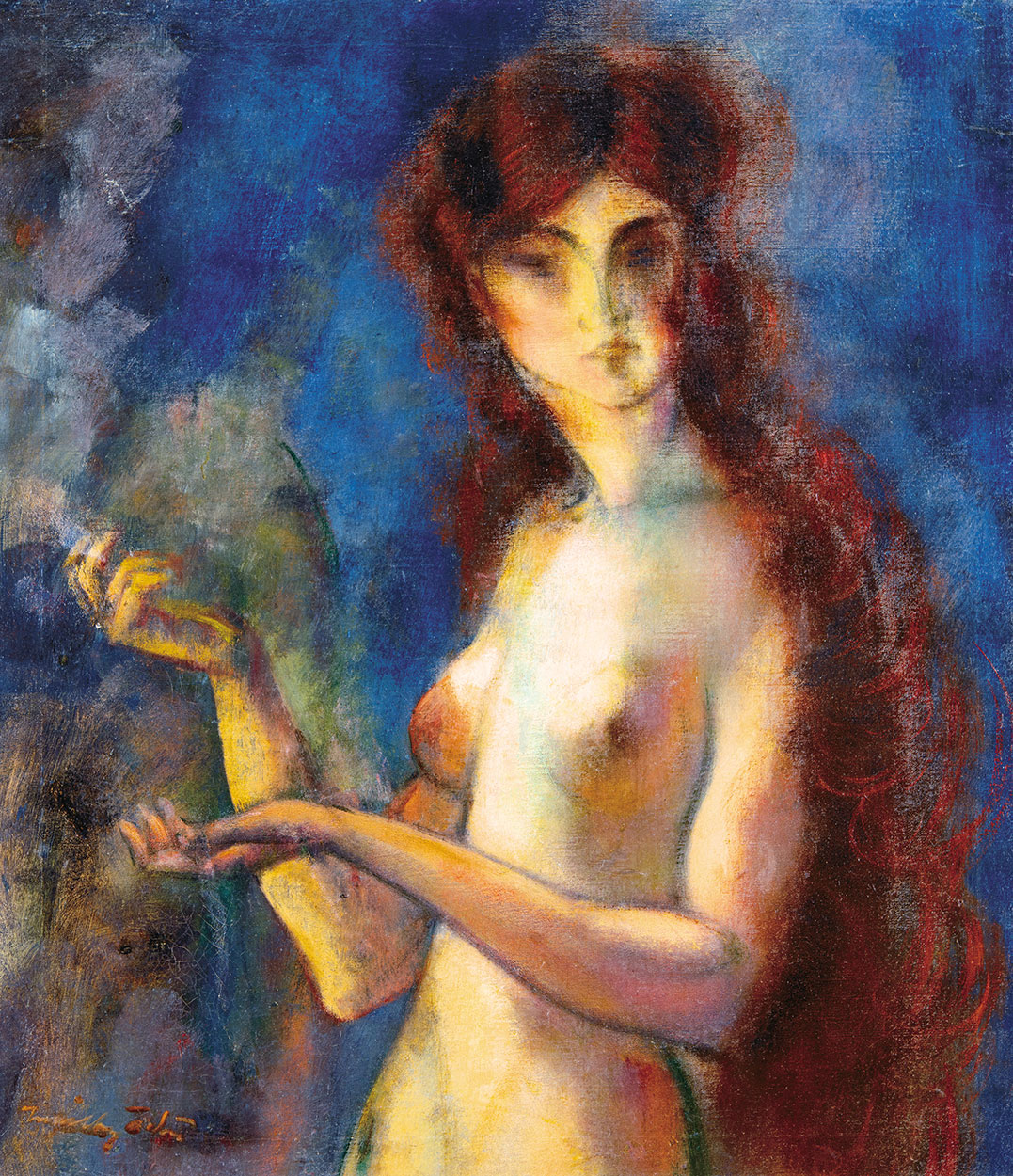Márffy Ödön (1878-1959) Nude (Pallas Athena, fragment of the paitning: Three Nudes, 1911)