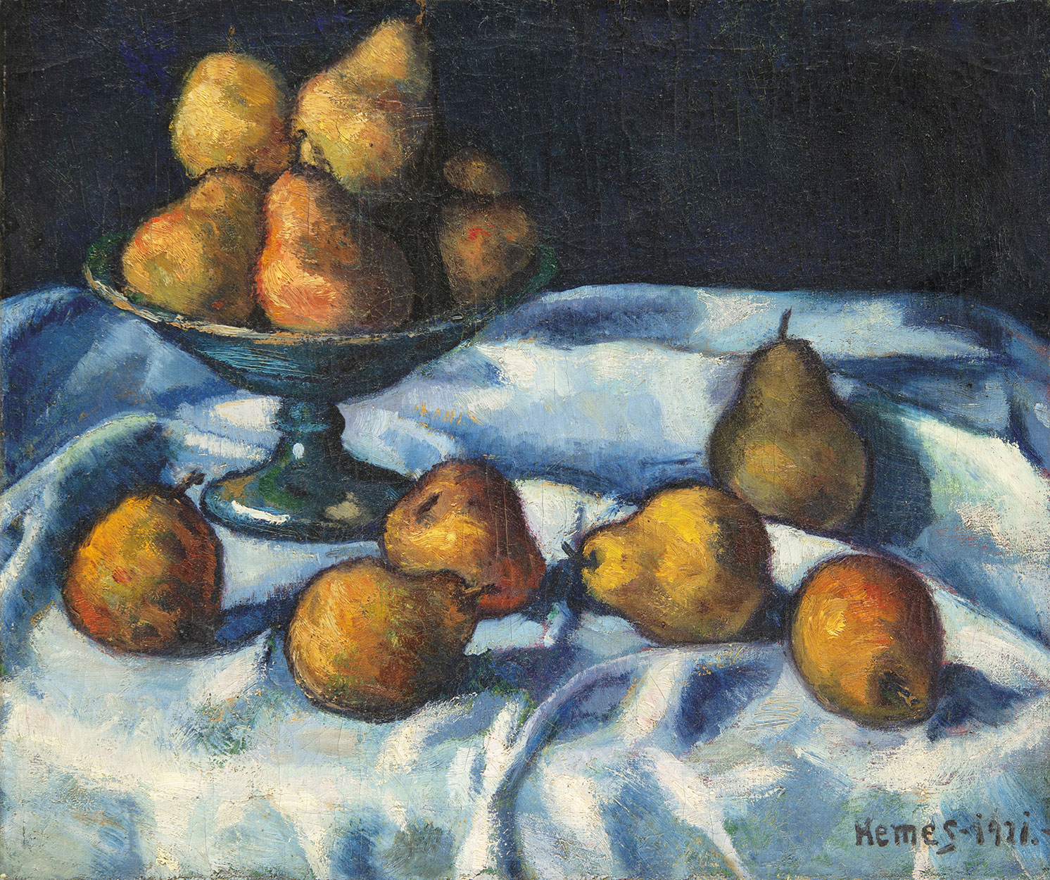 Haranglábi Nemes József (1889-1976) Still-life with Pears, 1921