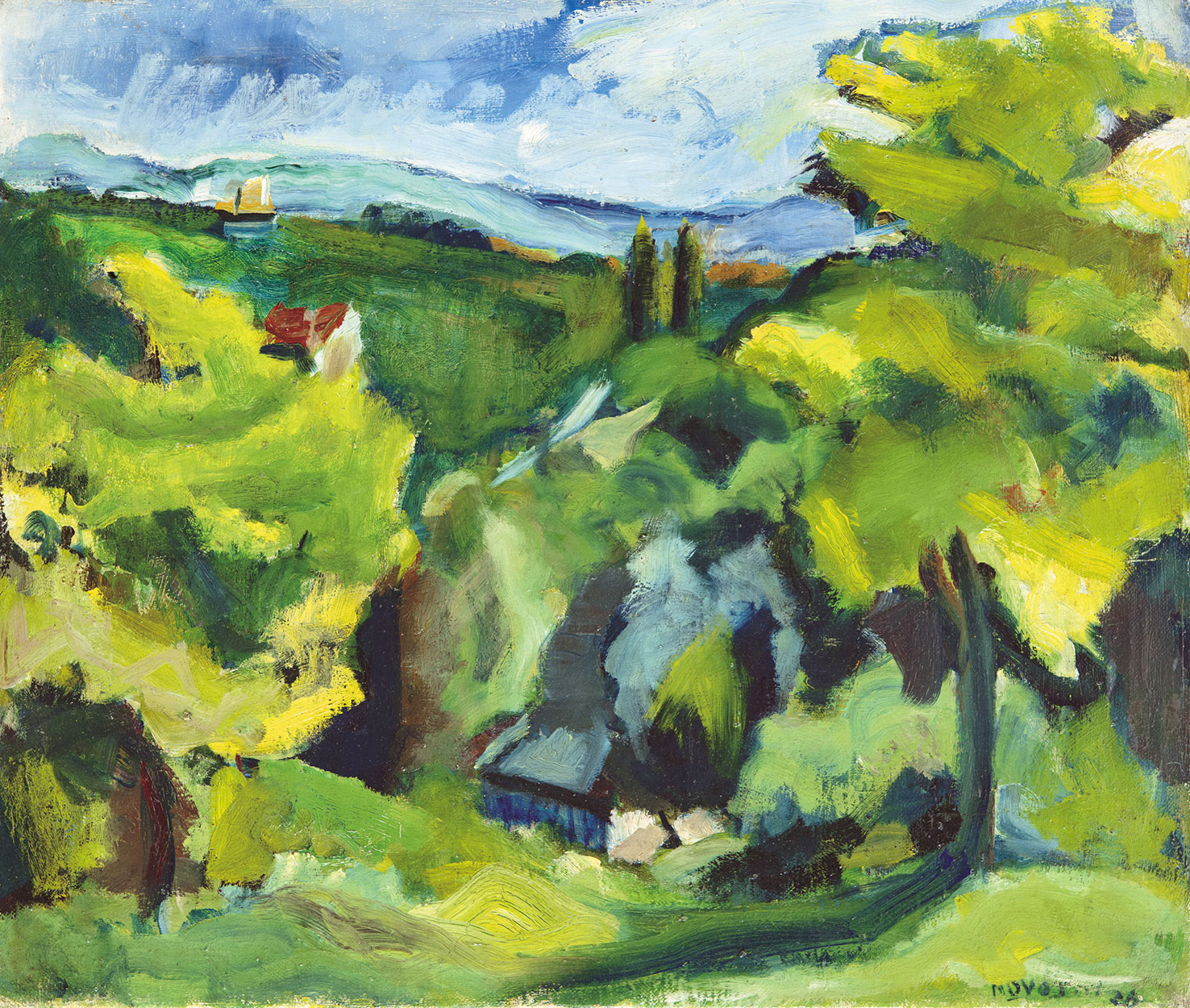 Novotny Emil Róbert (1898-1975) Panoramic View, 1926