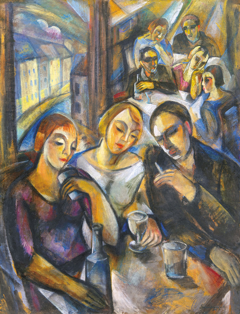 Schönberger Armand (1885-1974) Cafe Scene, around 1930