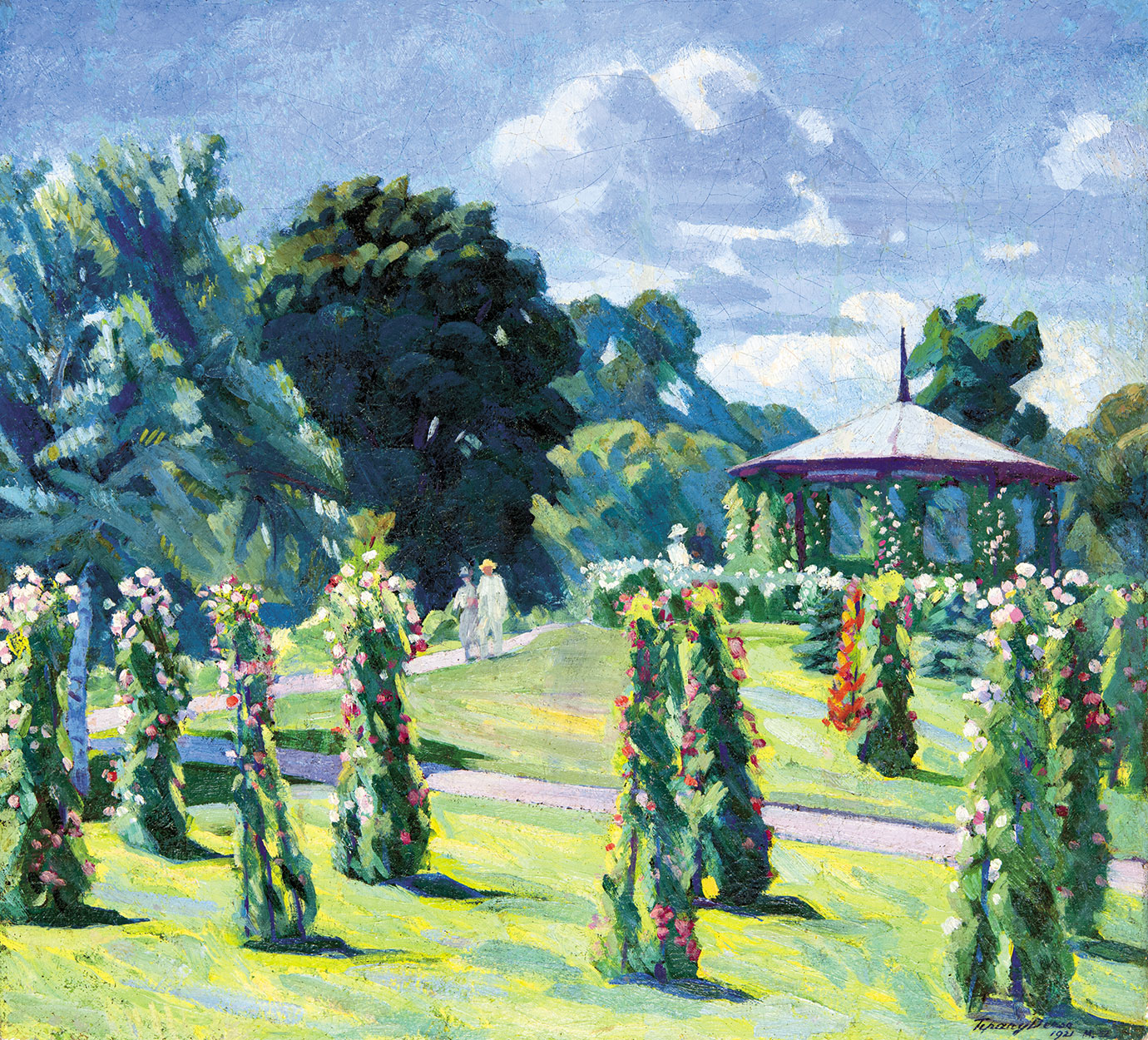 Tipary Dezső (1887-1964) Walk in the Park, 1921
