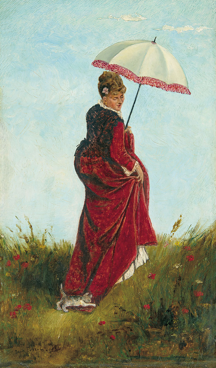 Deák Ébner Lajos (1850-1934) Summer Walk (The Little Companion)