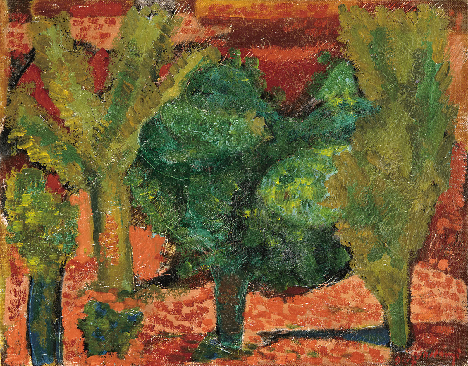 Gadányi Jenő (1896-1960) Leafy Trees, 1947