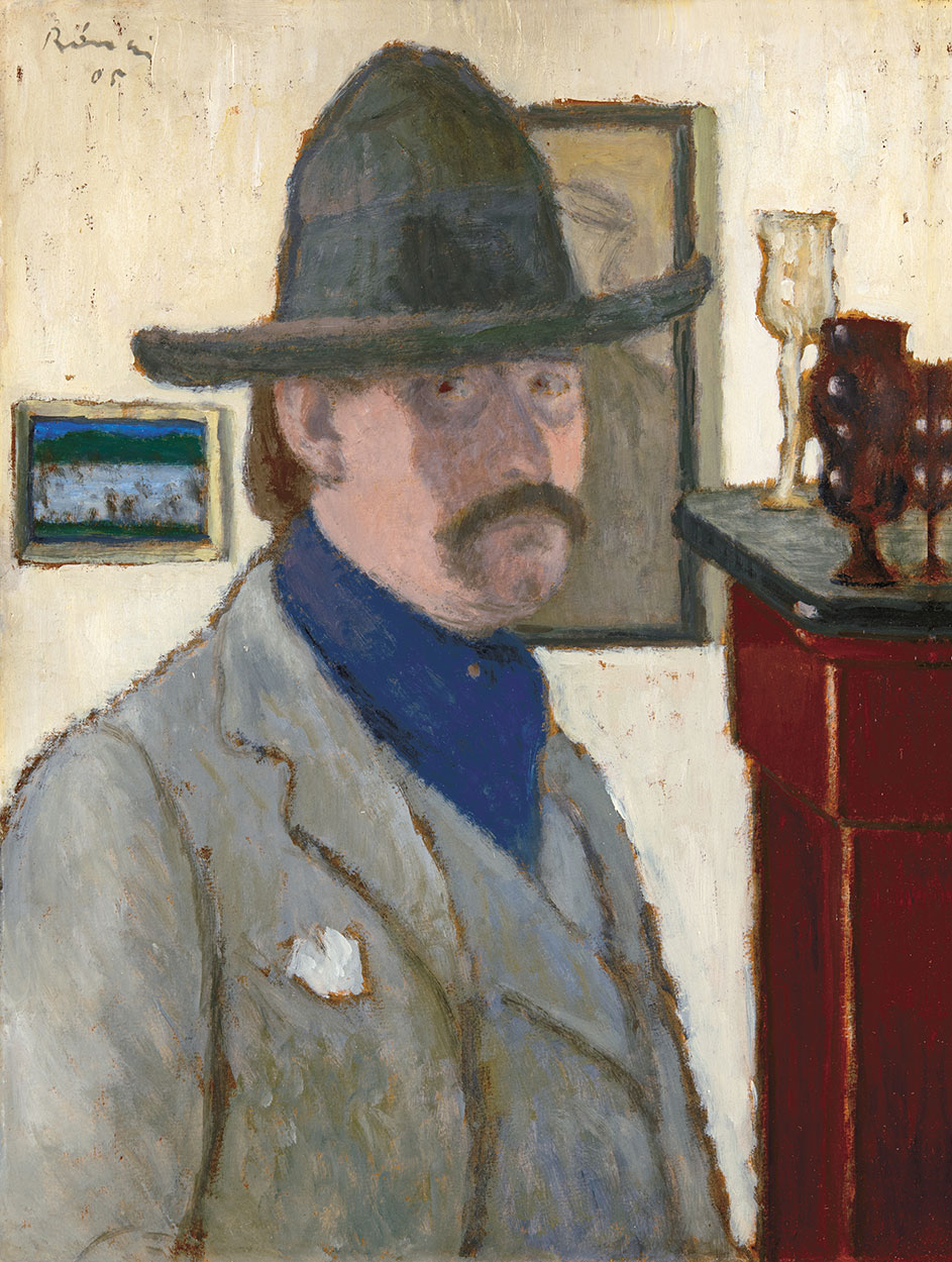 Rippl-Rónai József (1861-1927) Self portrait in Peaked Hat, 1905