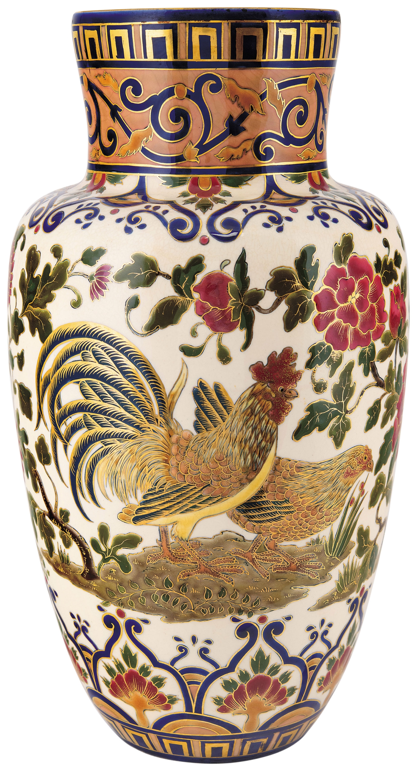 Zsolnay Chinoiserie Vase, 1878-1879