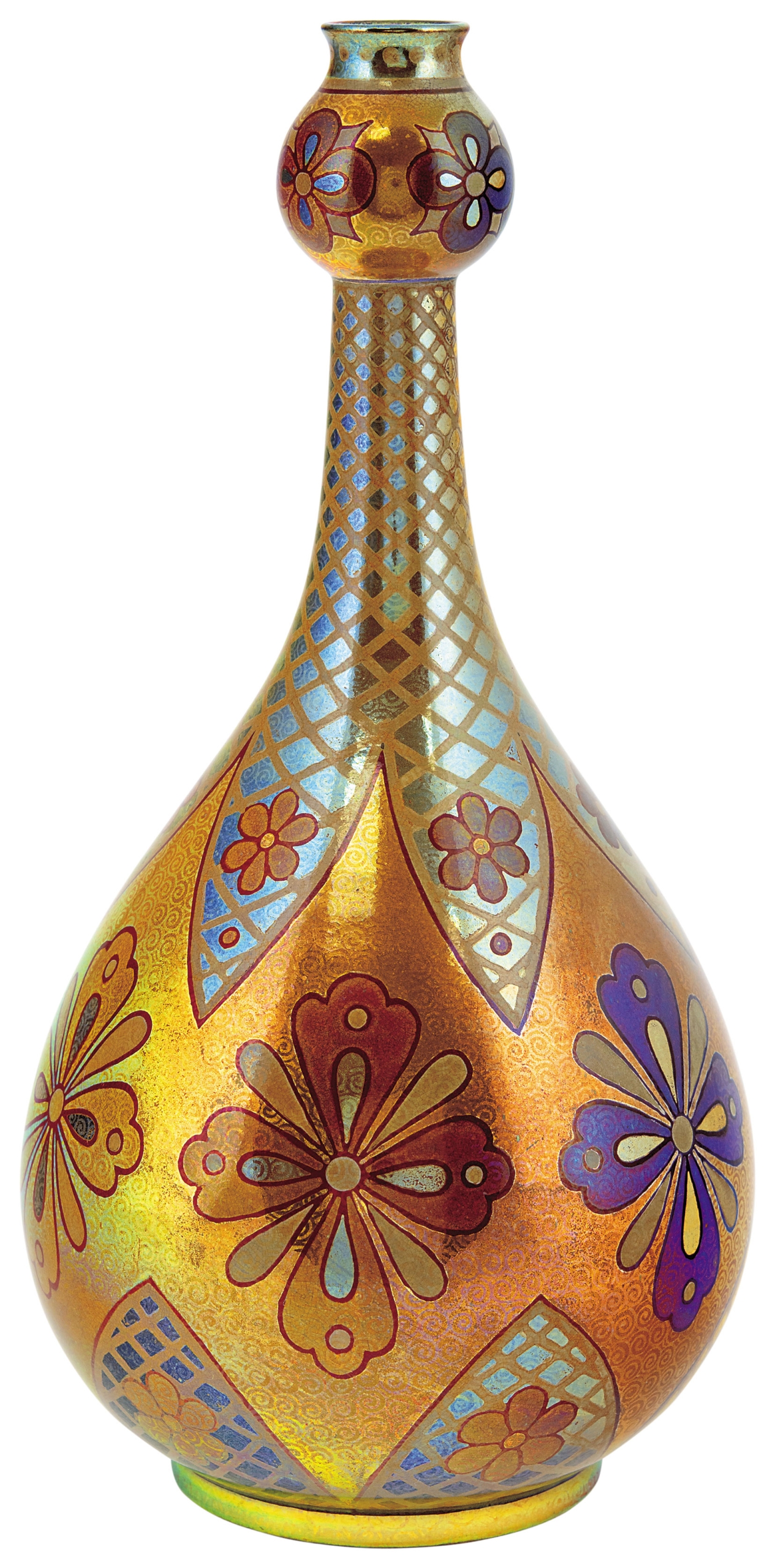 Zsolnay Damascene Vase, around 1896
