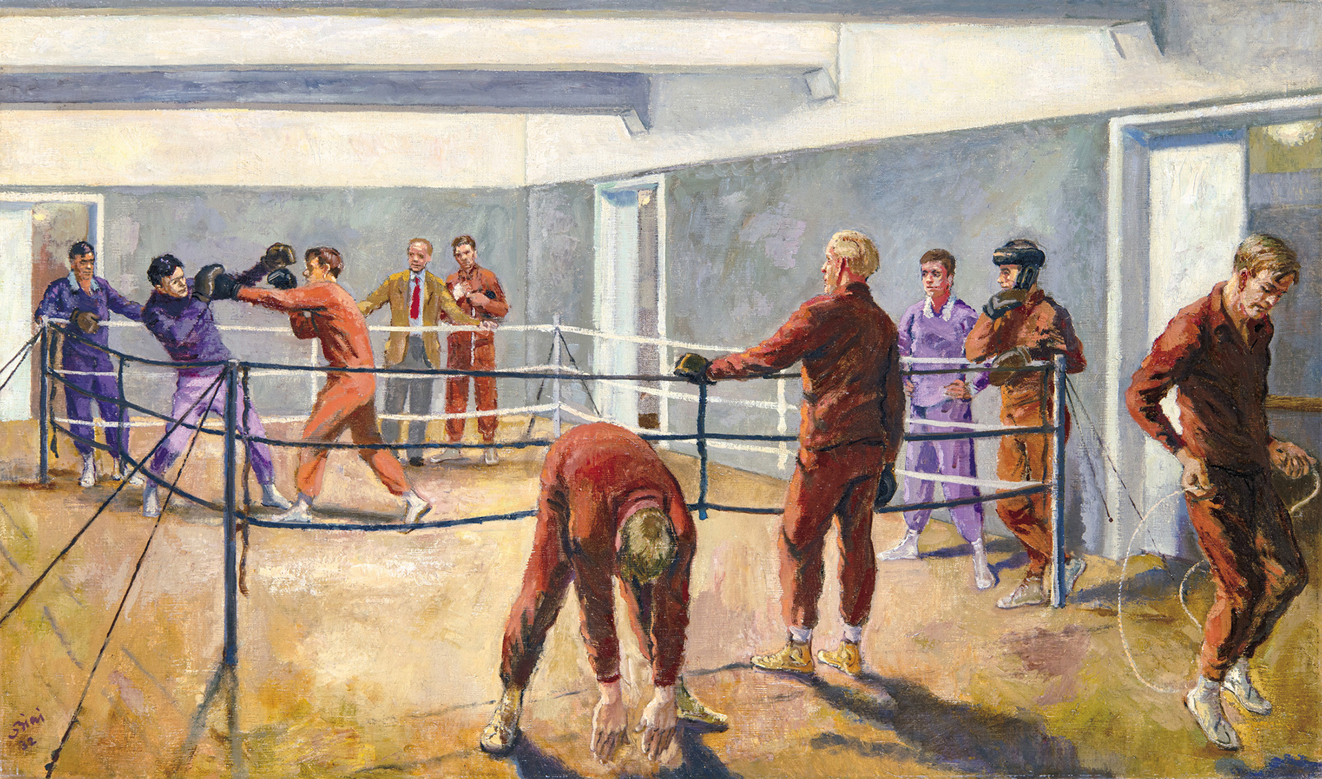 Biai Föglein István (1905-1974) Boxing, 1932