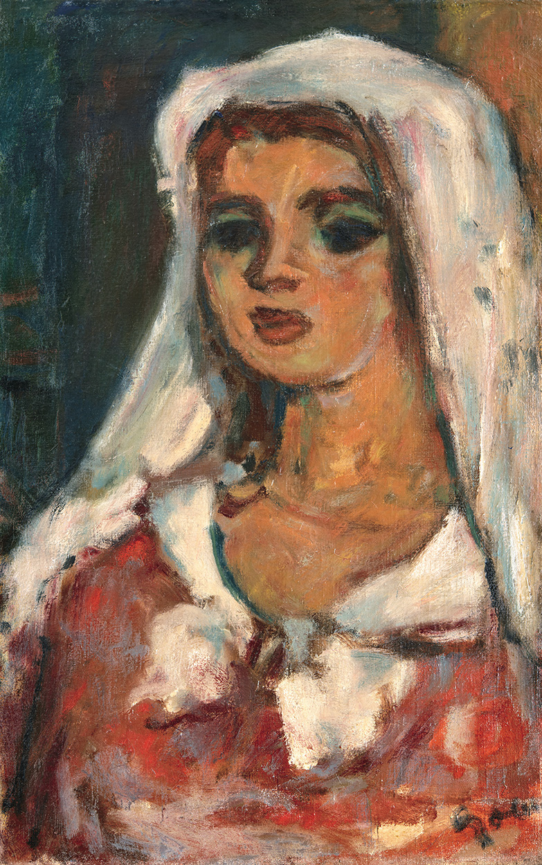 Czóbel Béla (1883-1976) Woman with White Veil, 1939