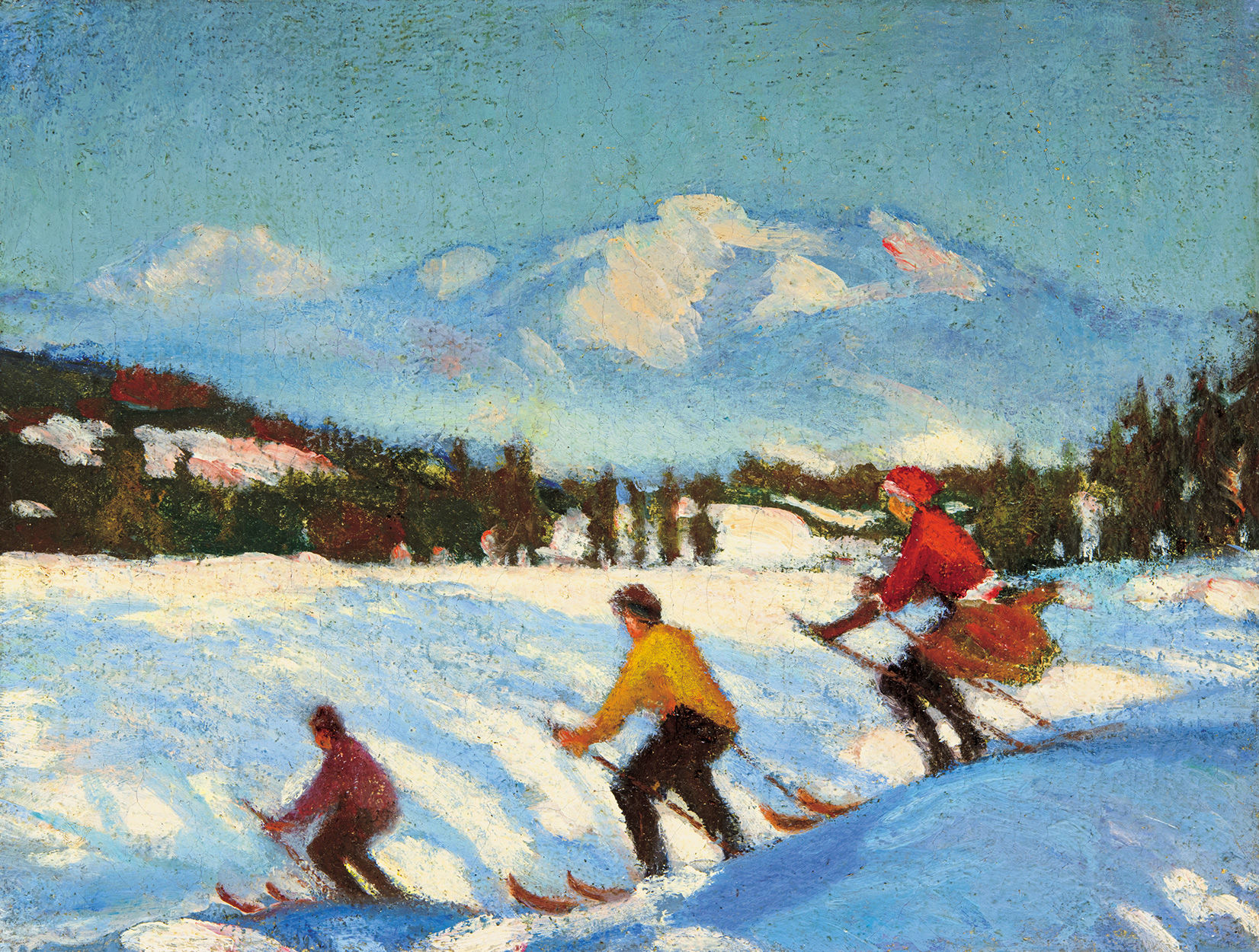 Balla Béla (1882-1965) Skiers