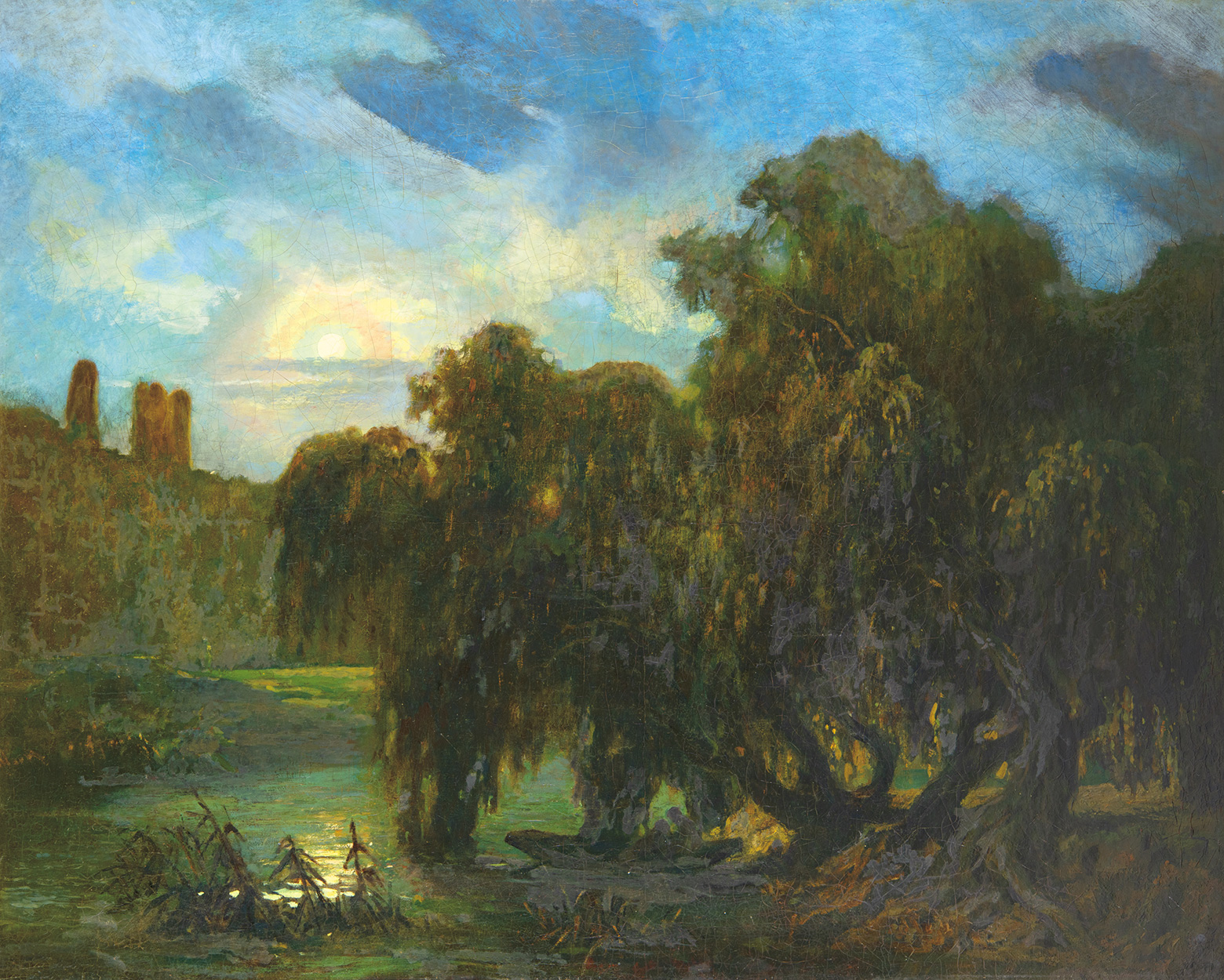 Székely Bertalan (1835-1910) Twilight landscape, 1850s