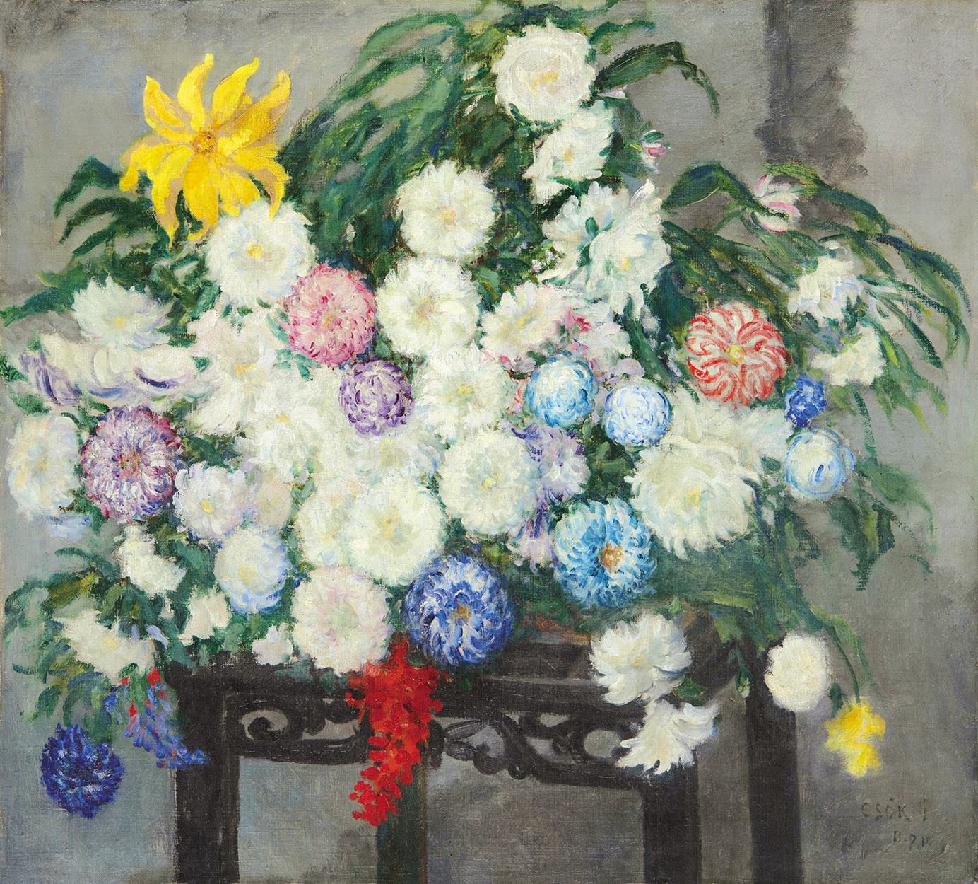 Csók István (1865-1961) Still-life with Flowers, 1917