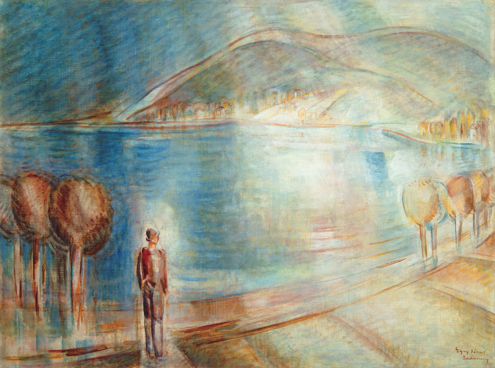 Egry József Balaton, Badacsony, atmoszféra festészet