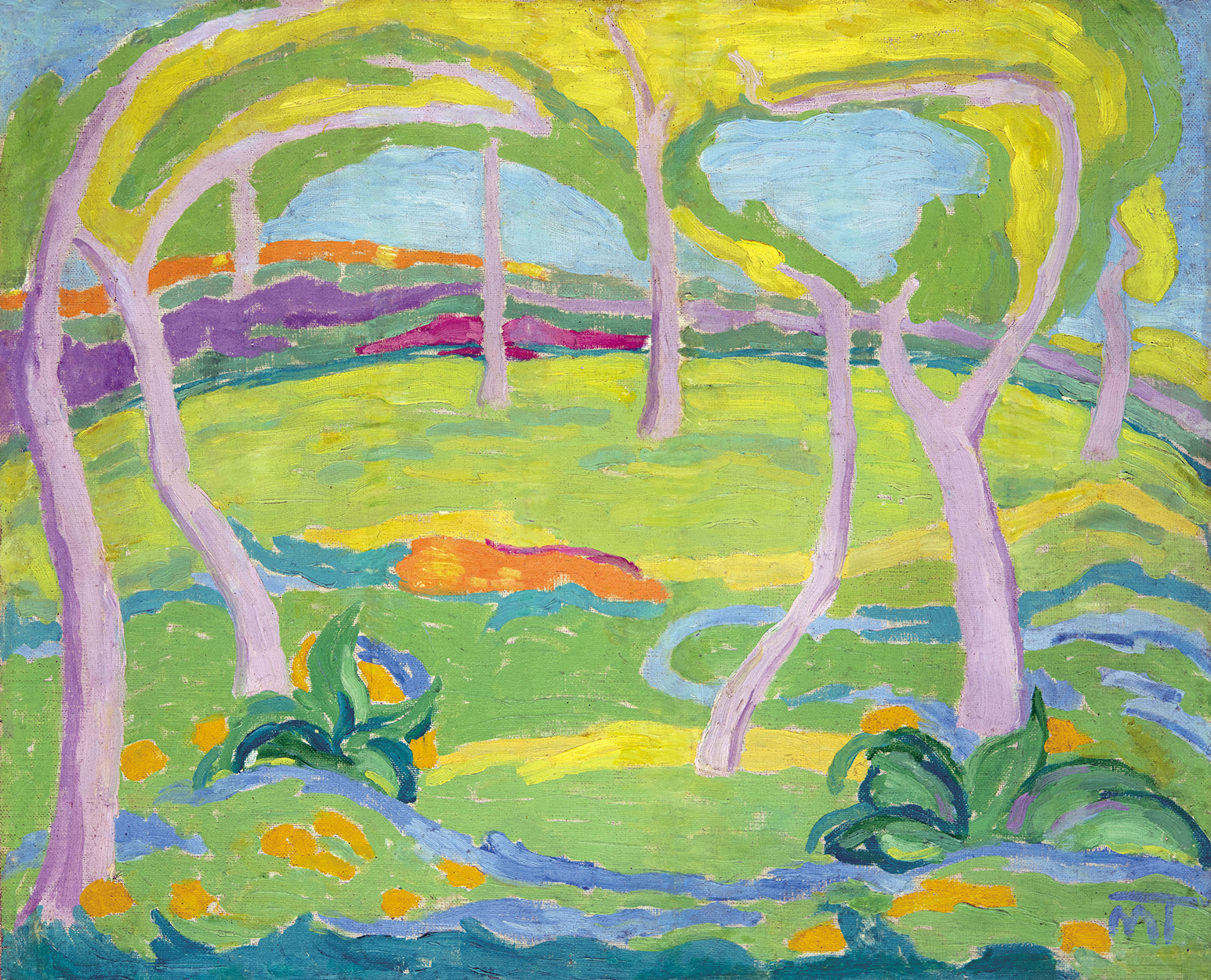 Mattis Teutsch János (1884-1960) Landscape, 1908