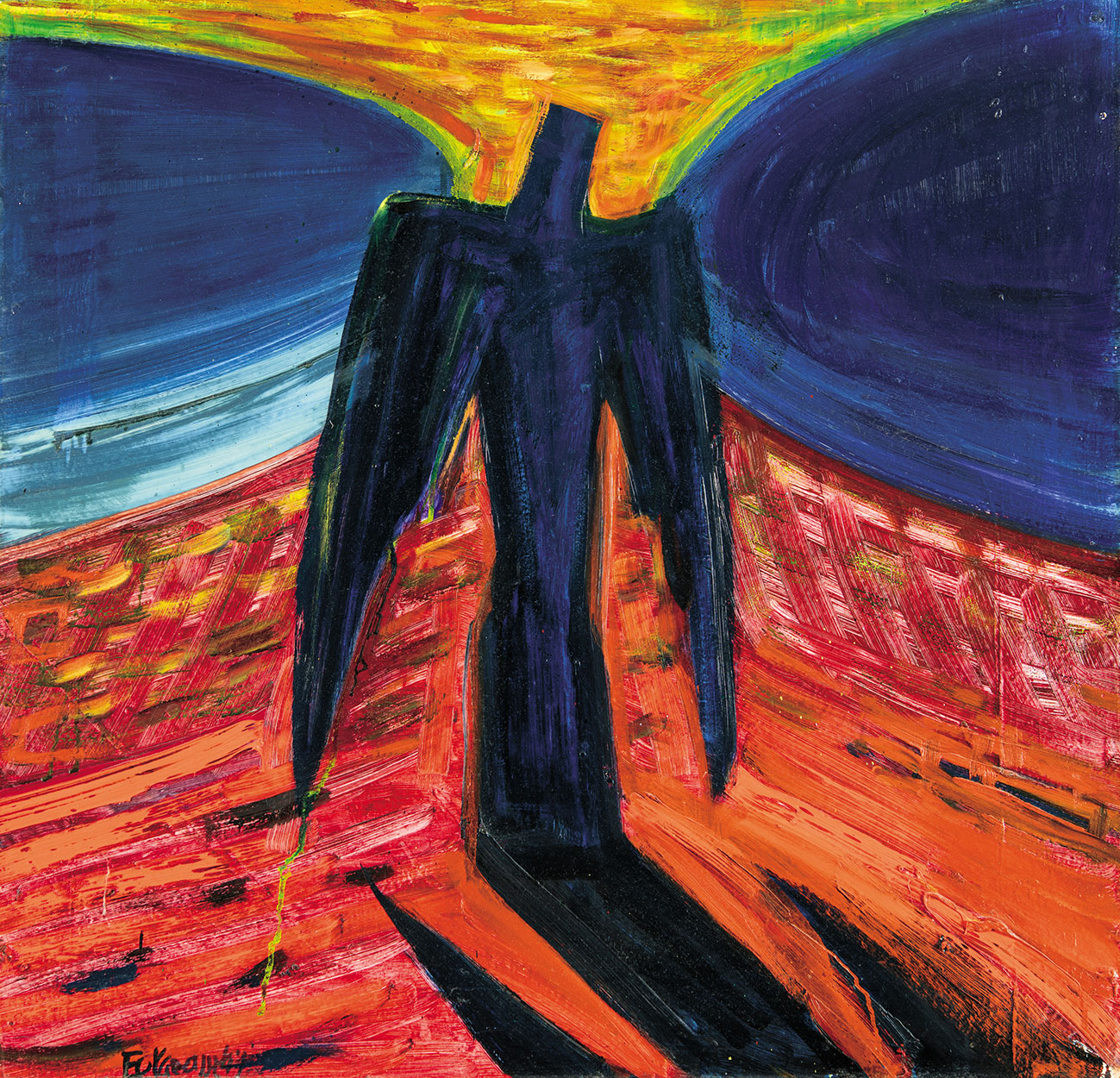 El Kazovszkij (1950-2008) Half an Angel with Shadow